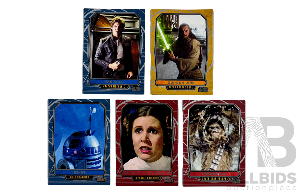 5-card Holofoil Set Spotlighting Legendary Heroes of the Rebellion and Resistance.