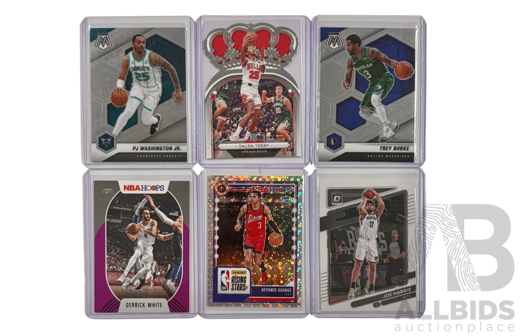Mixed-era Nba Card Lot Featuring Both Legends and Modern Players in Premium Card Styles.