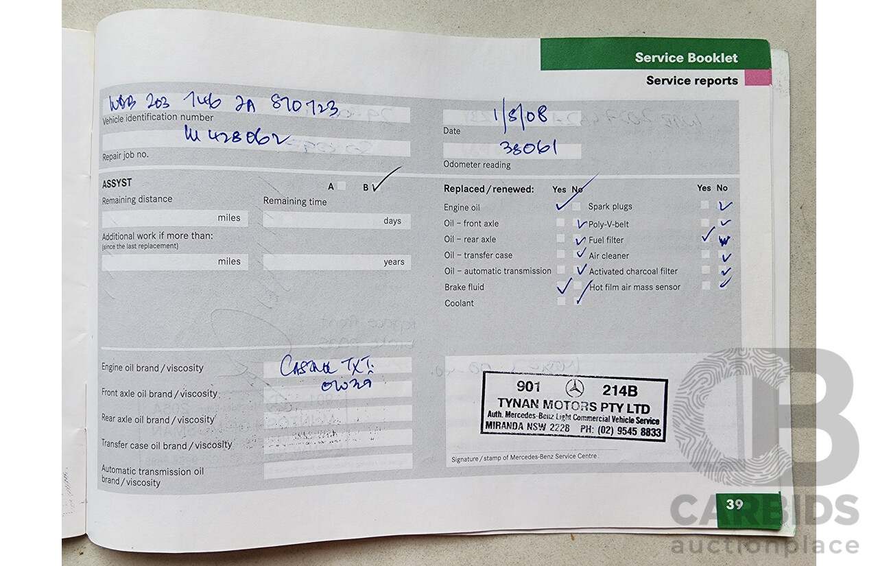 12/2005 Mercedes-Benz C180 Kompressor CL203 MY06 2d Coupe Black 1.8L