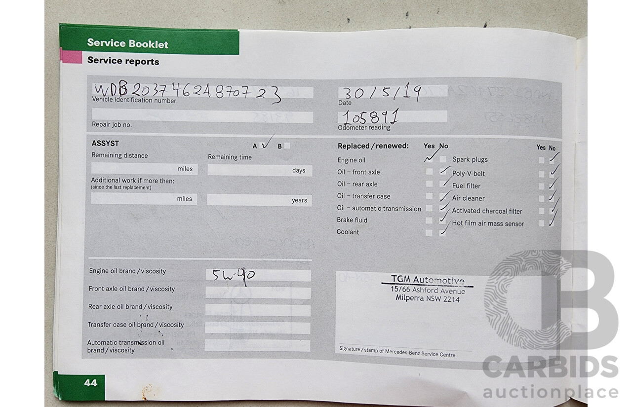 12/2005 Mercedes-Benz C180 Kompressor CL203 MY06 2d Coupe Black 1.8L