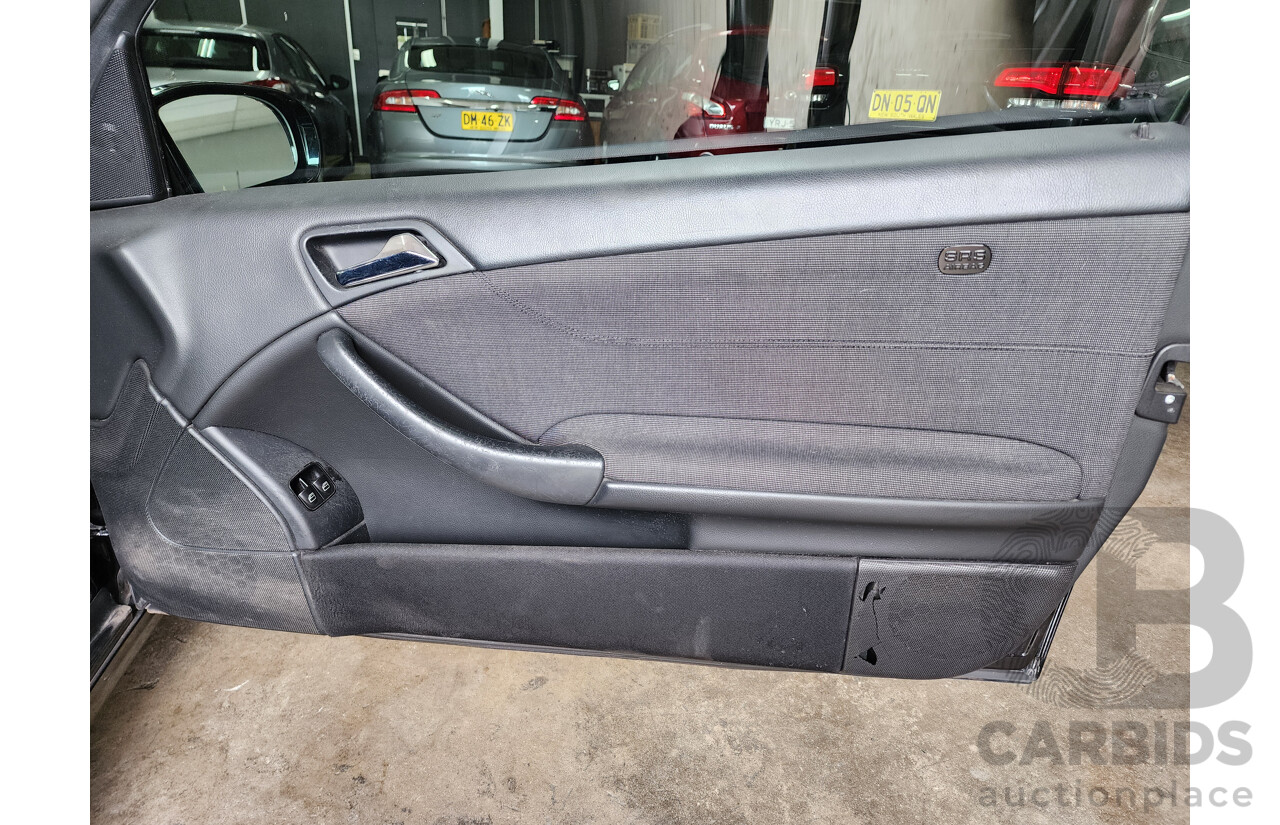 12/2005 Mercedes-Benz C180 Kompressor CL203 MY06 2d Coupe Black 1.8L