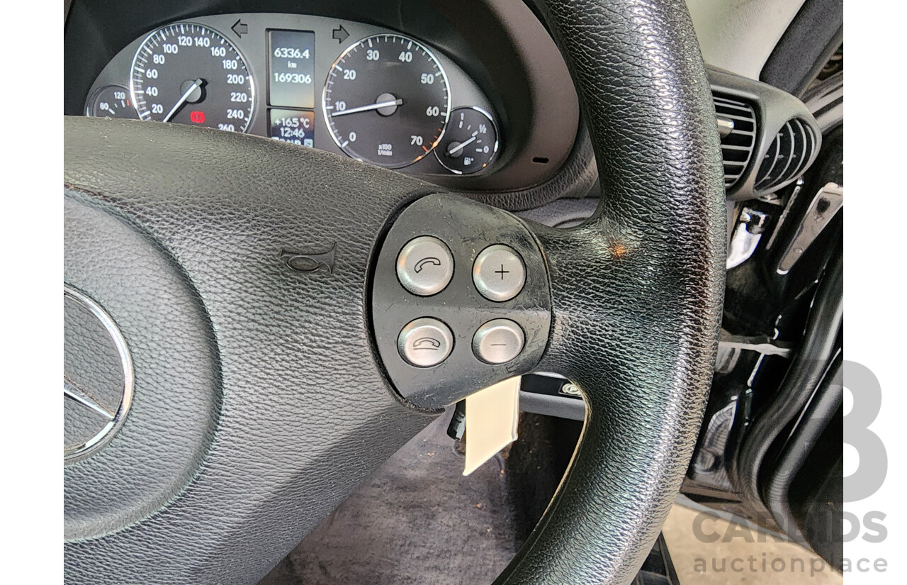 12/2005 Mercedes-Benz C180 Kompressor CL203 MY06 2d Coupe Black 1.8L