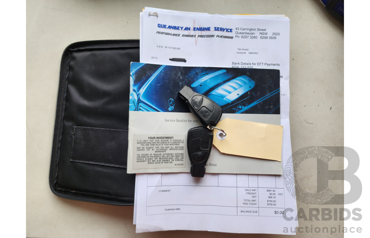 12/2005 Mercedes-Benz C180 Kompressor CL203 MY06 2d Coupe Black 1.8L