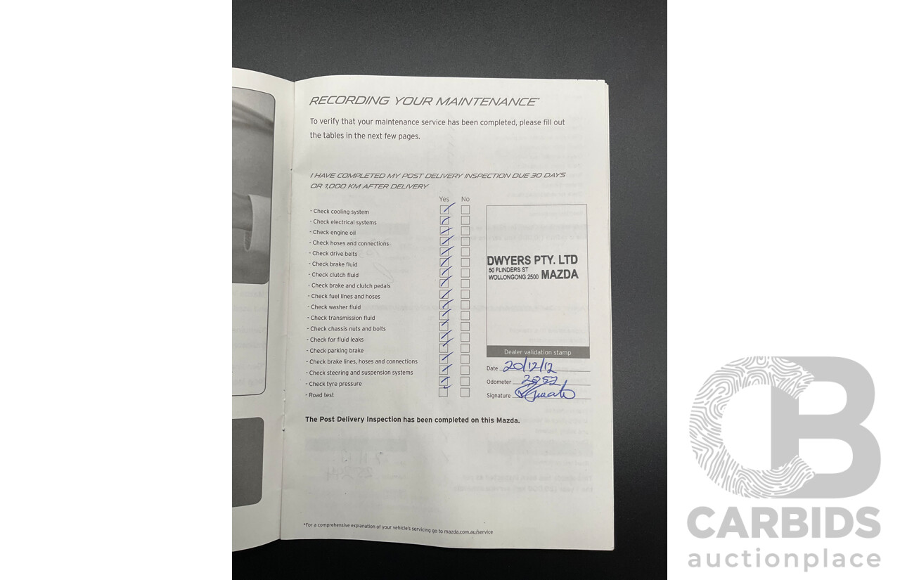 9/2012 Mazda Mazda6 Touring GH MY11 5d Hatchback Velocity Red Metallic 2.5L