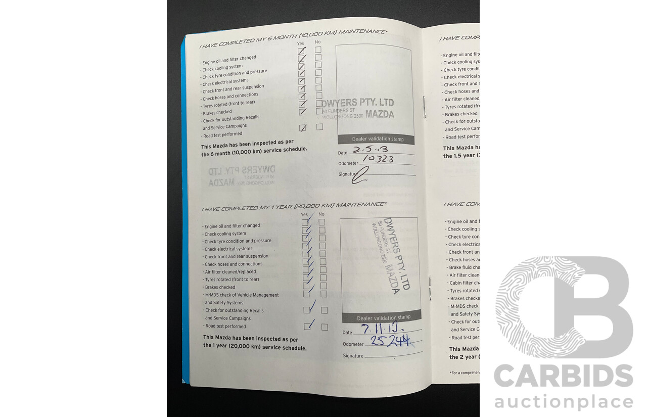 9/2012 Mazda Mazda6 Touring GH MY11 5d Hatchback Velocity Red Metallic 2.5L