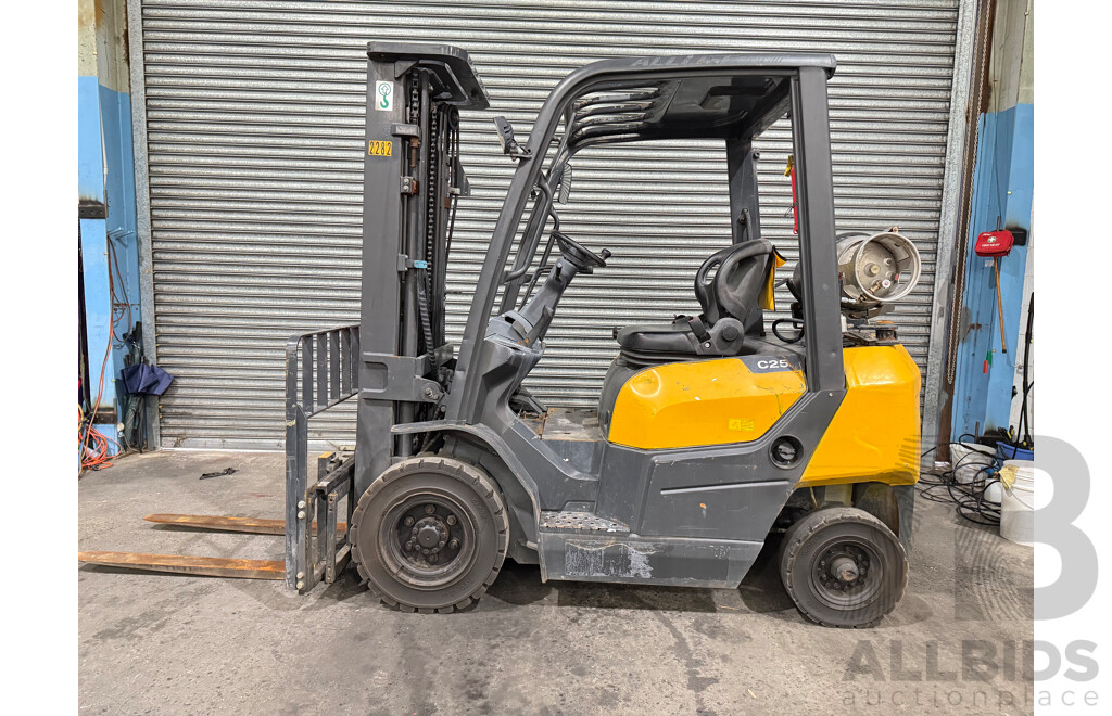 LIUGONG CLG2025G 2.5T LPG Forklift with Container Mast FSV