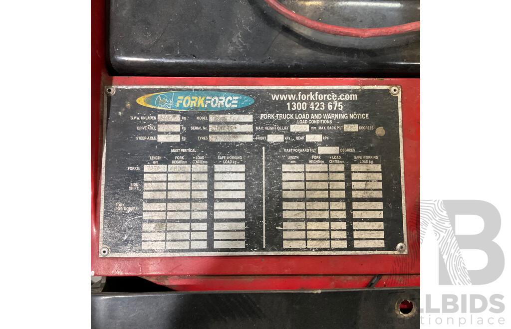 FORKFORCE Enforcer Electric Walkie Reach Stacker