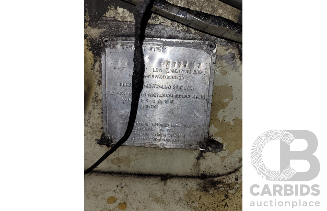 8/1971 Renault 16 TS  5d Hatch Beige 1.6L