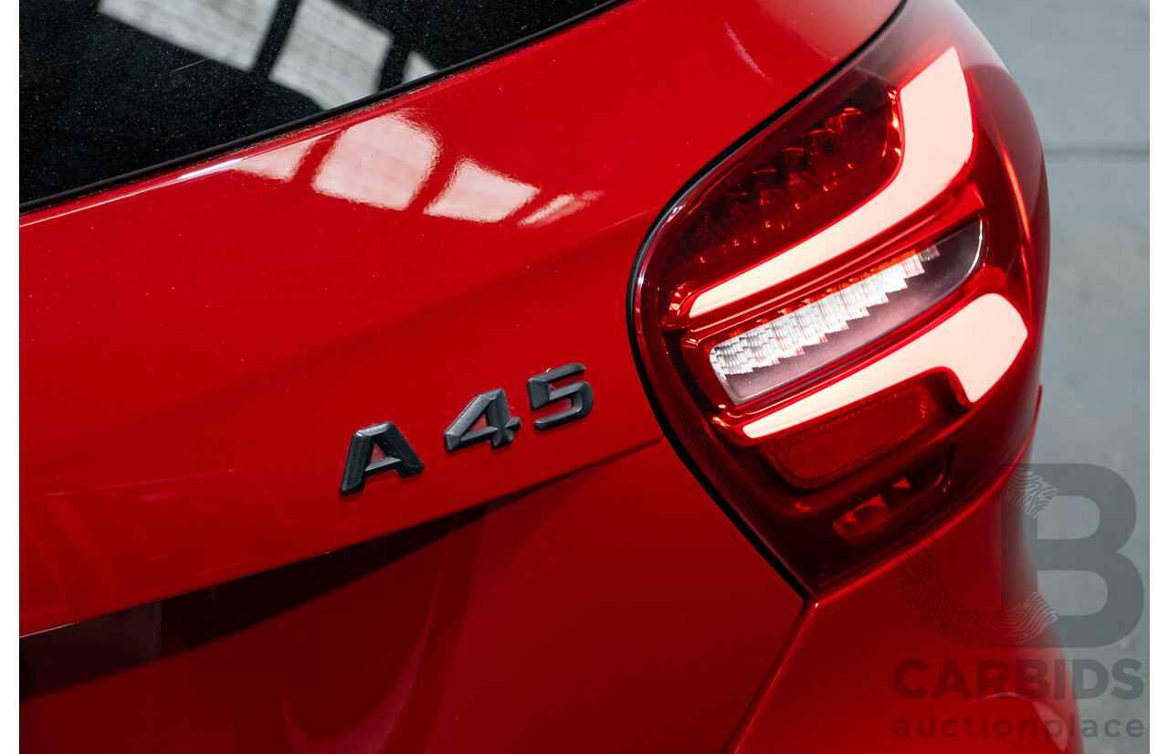 03/2016 Mercedes-Amg A45 AMG (AWD) 176 MY16 5D Hatchback Jupiter Red Turbo 2.0L