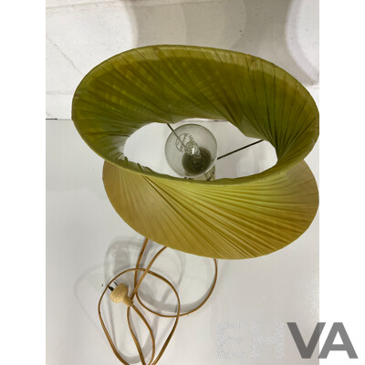 Mid 20th Century Dutch Ceramic Table Lamp with Budgies by Jema