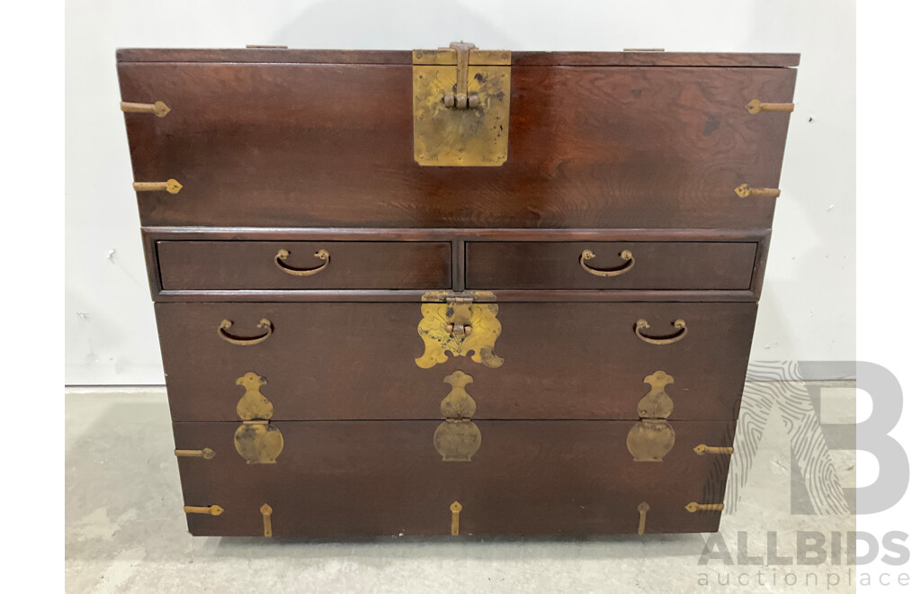 Vintage Asian Timber Cabinet Chest Cabinet