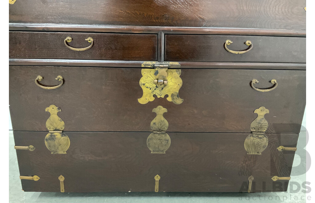 Vintage Asian Timber Cabinet Chest Cabinet