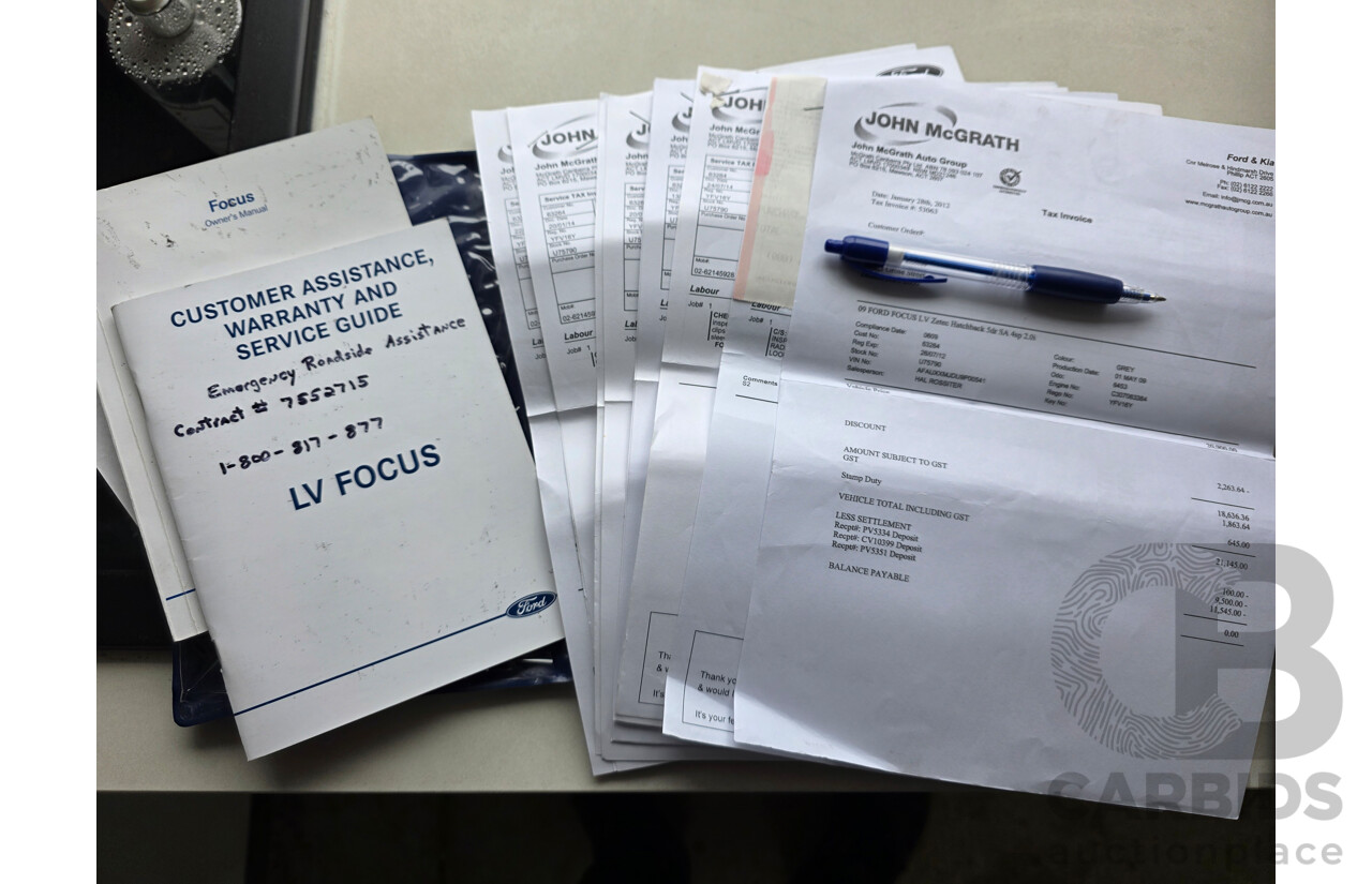 6/2009 Ford Focus Zetec LV 5d Hatchback Grey 2.0L