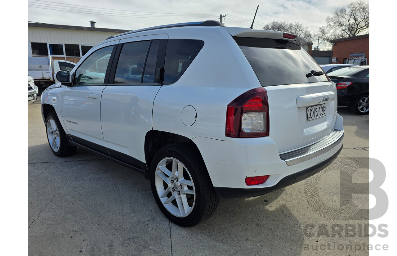 9/2013 Jeep Compass Limited (4x4) MK MY12 4d Wagon White 2.4L