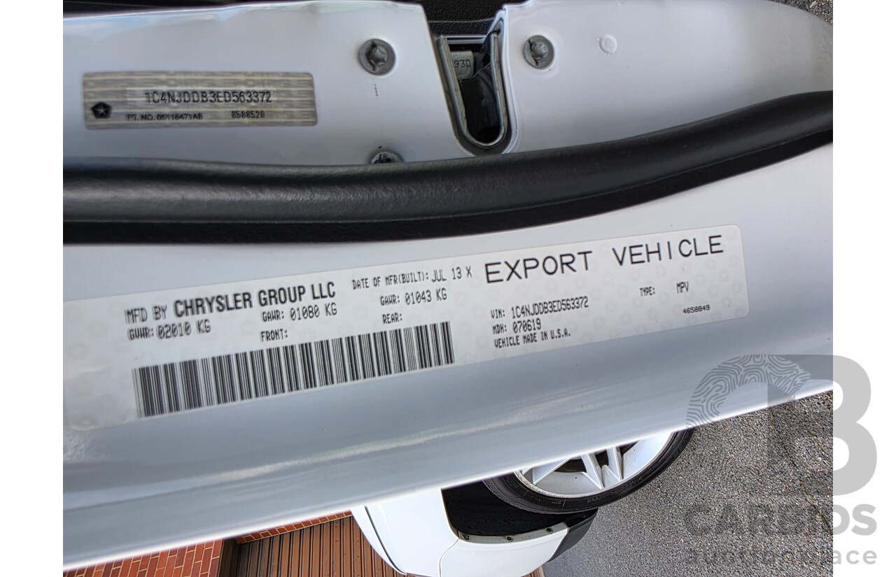 9/2013 Jeep Compass Limited (4x4) MK MY12 4d Wagon White 2.4L