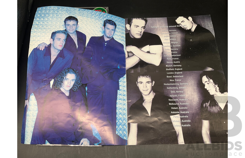 HUMAN NATURE Collection of 3 CD and Autogrphed Australian Concert Tour 1997/98 Magazine - Lot of 4