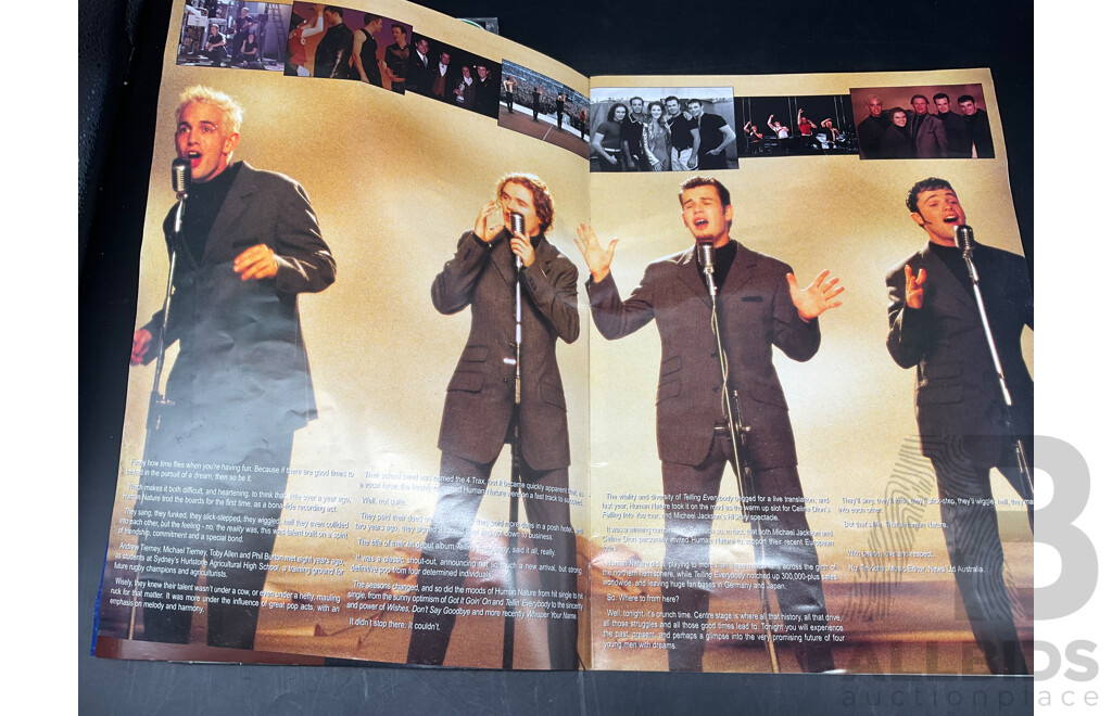 HUMAN NATURE Collection of 3 CD and Autogrphed Australian Concert Tour 1997/98 Magazine - Lot of 4