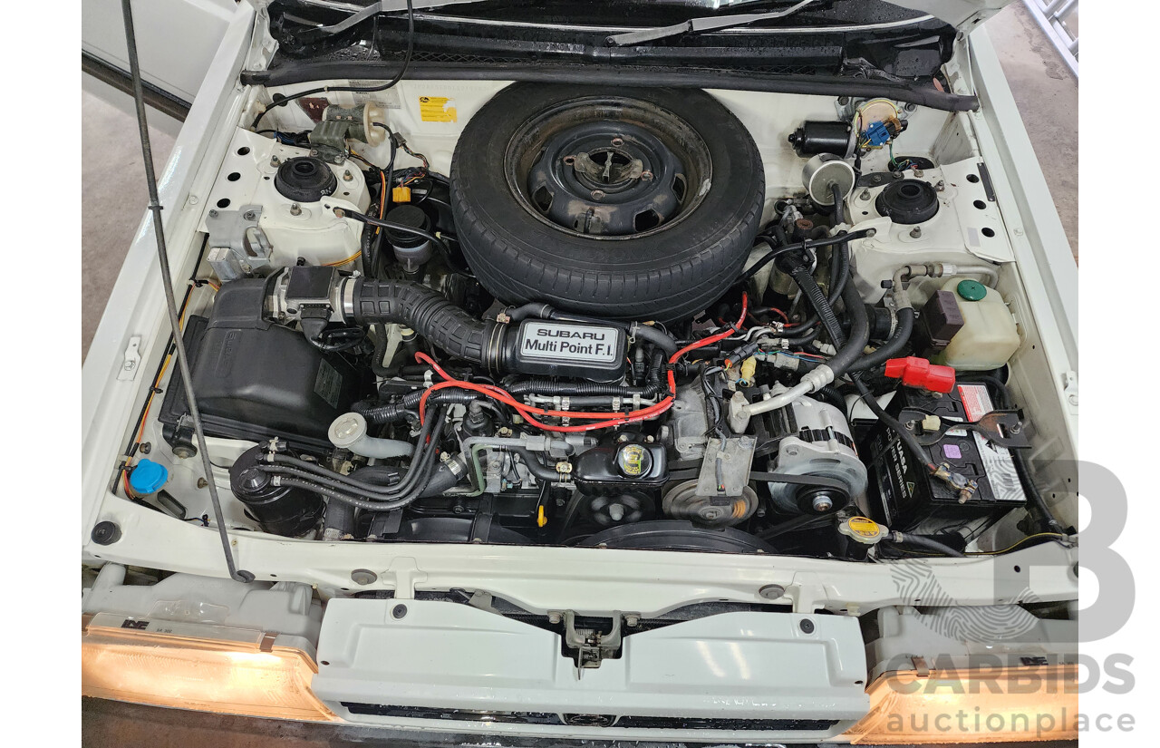 6/1989 Subaru GL Touring (4wd)  4d Wagon White 1.8L