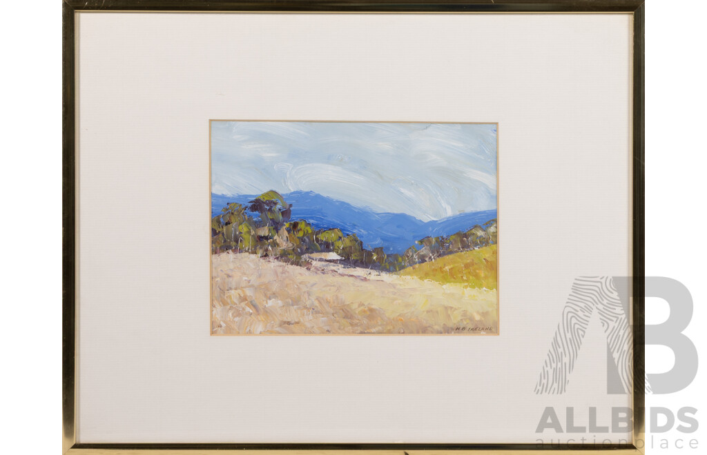 Howard B. Ireland (20th Century, Australian, 1939-), Mountain Haven, Cooma, Original Oil, 33 x 42 cm (frame)