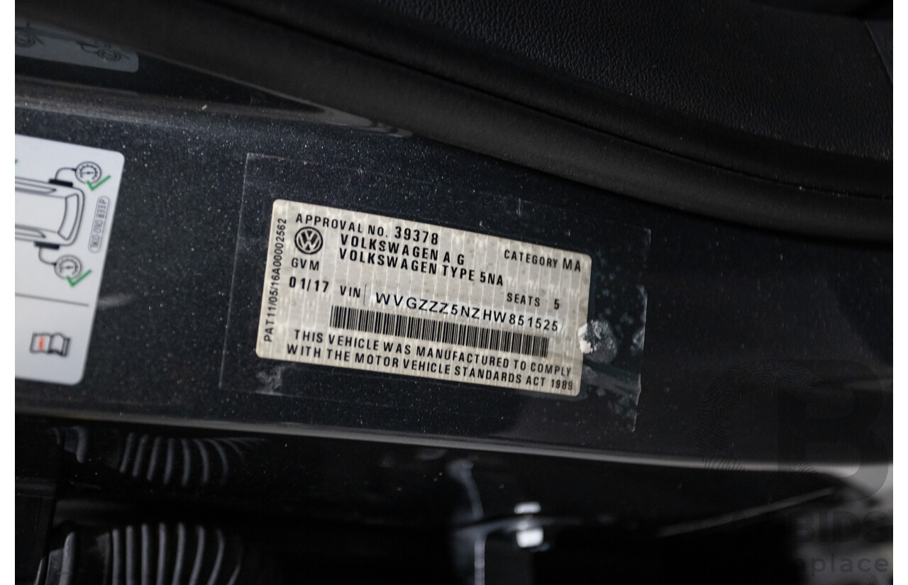 01/2017 Volkswagen Tiguan 132 TSI Comfortline (AWD) 5NA 4d Wagon Grey Metallic Turbo 2.0L