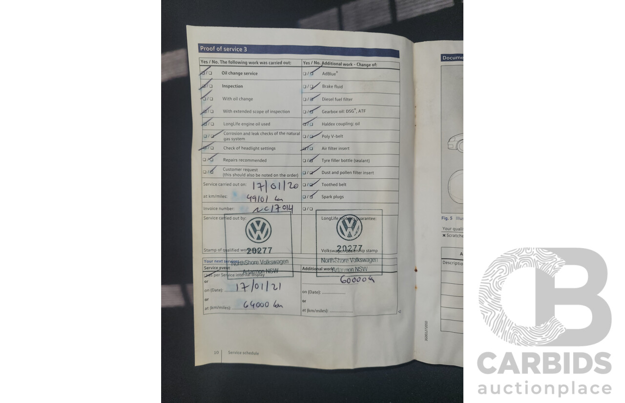 01/2017 Volkswagen Tiguan 132 TSI Comfortline (AWD) 5NA 4d Wagon Grey Metallic Turbo 2.0L