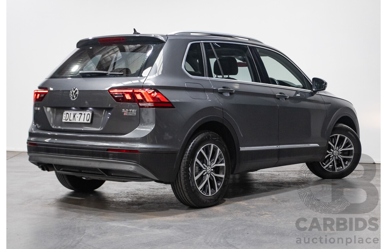 01/2017 Volkswagen Tiguan 132 TSI Comfortline (AWD) 5NA 4d Wagon Grey Metallic Turbo 2.0L