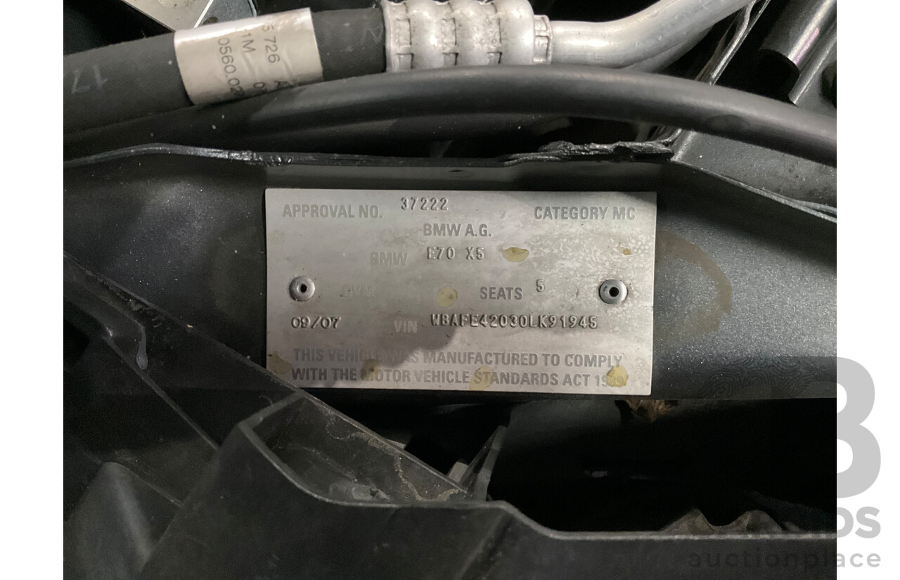 9/2007 BMW X5 3.0si E70 4d Wagon Space Grey Metallic 3.0L