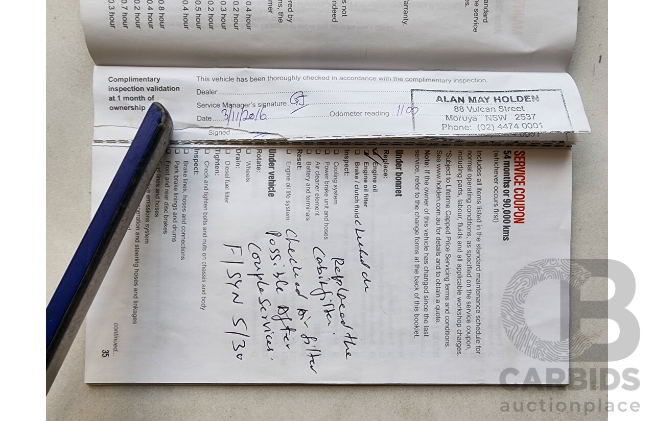 8/2016 Holden Captiva 5 (fwd) CG MY16 4d Wagon White 2.4L