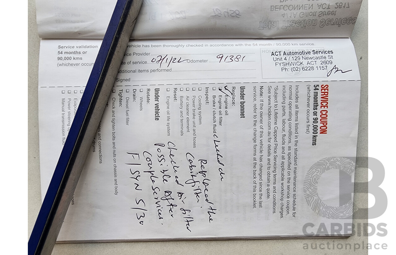 8/2016 Holden Captiva 5 (fwd) CG MY16 4d Wagon White 2.4L