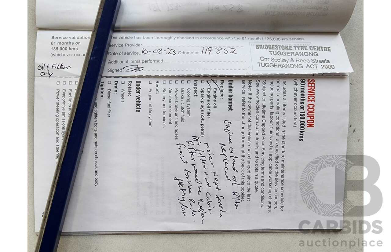 8/2016 Holden Captiva 5 (fwd) CG MY16 4d Wagon White 2.4L