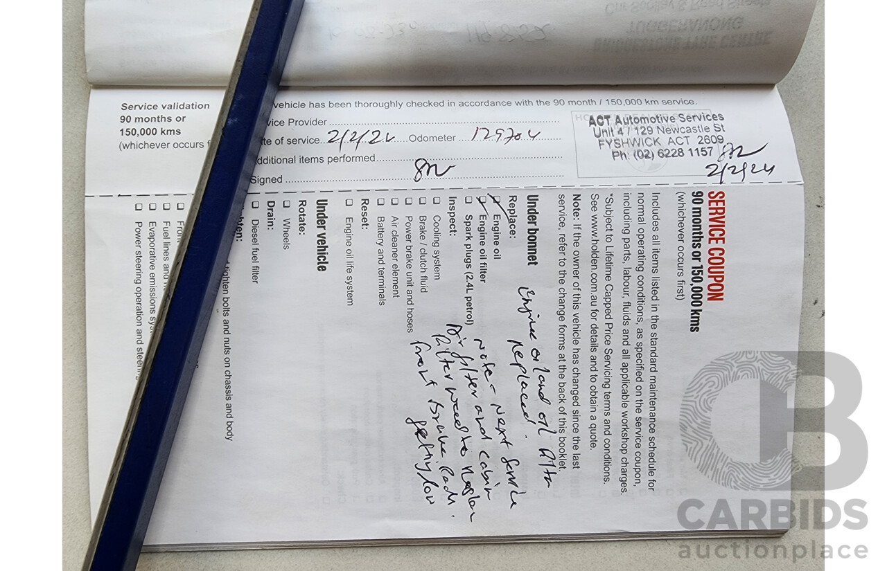 8/2016 Holden Captiva 5 (fwd) CG MY16 4d Wagon White 2.4L