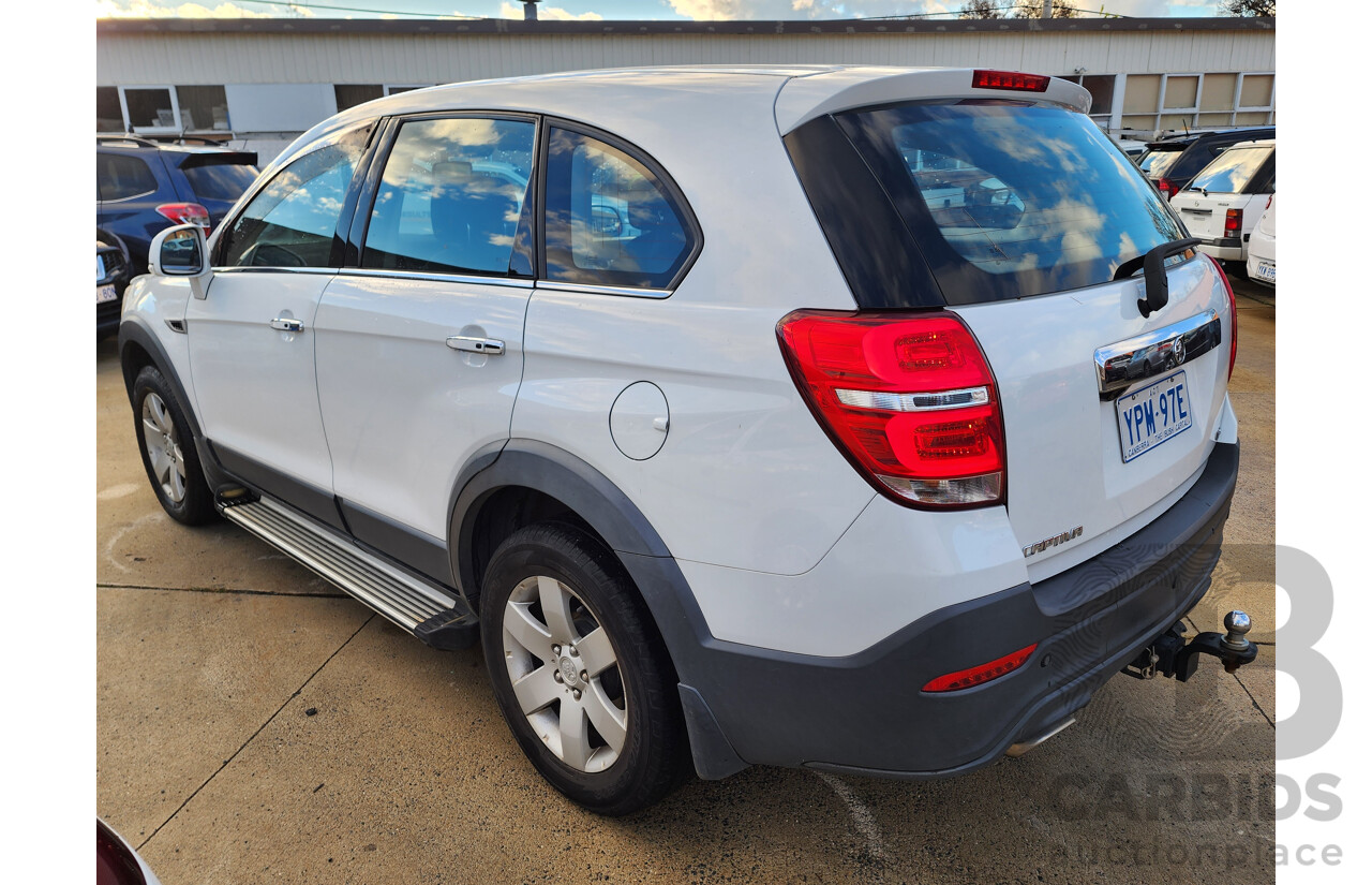 8/2016 Holden Captiva 5 (fwd) CG MY16 4d Wagon White 2.4L