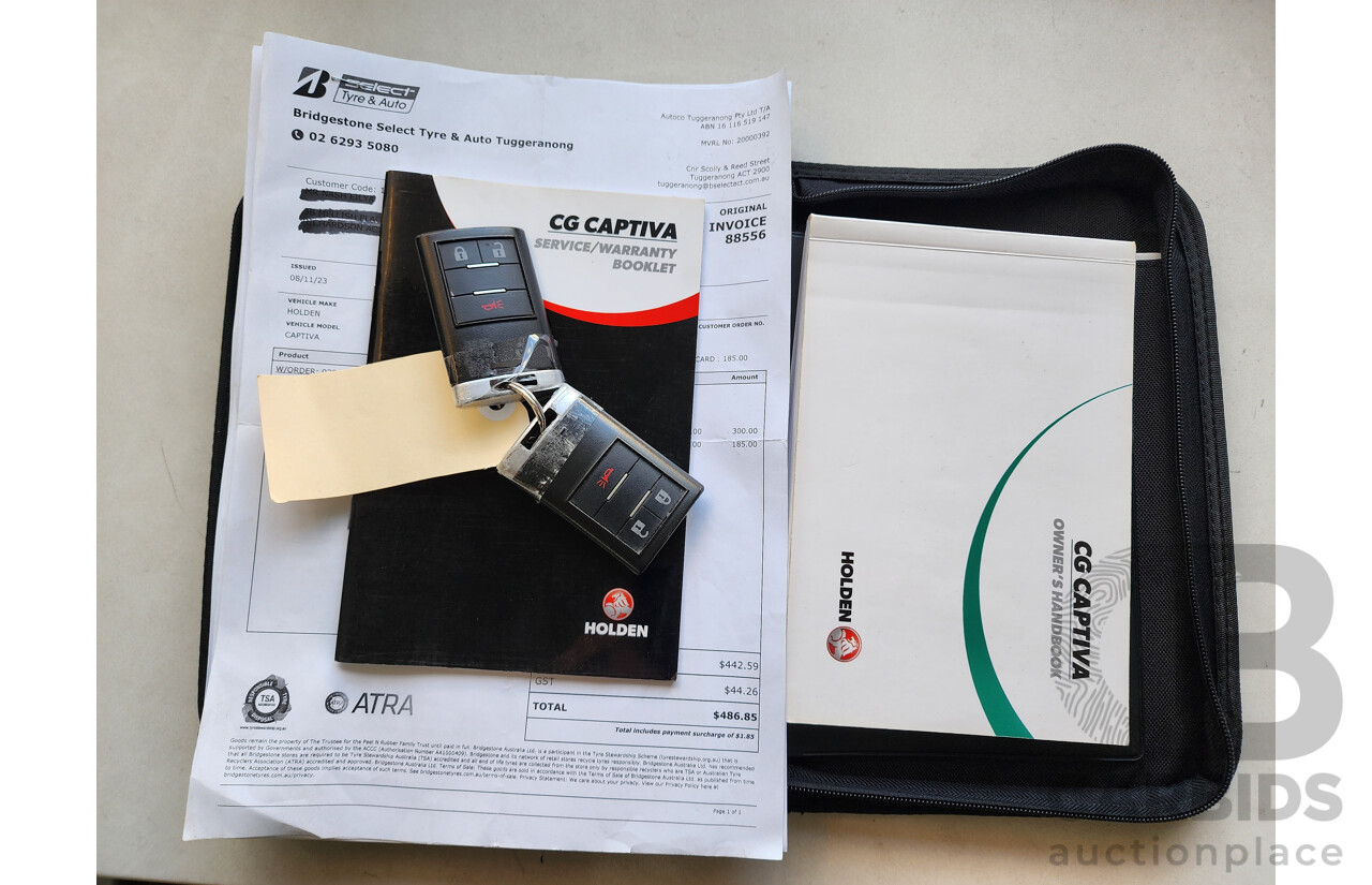 8/2016 Holden Captiva 5 (fwd) CG MY16 4d Wagon White 2.4L