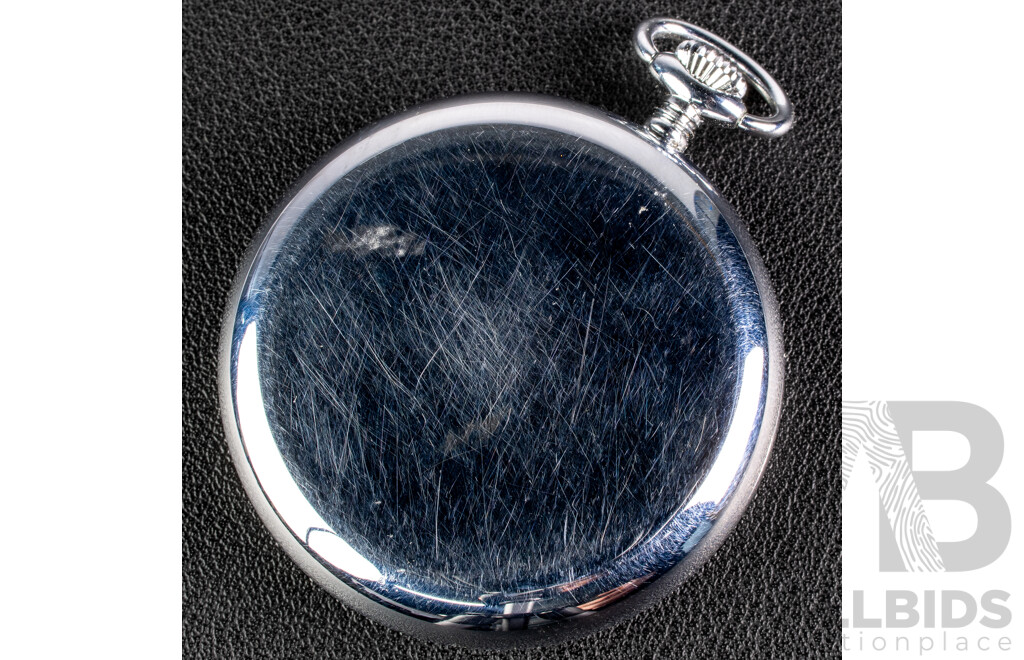 Austin Kaye & Strand London 48mm Open Face Hunter Pocket Watch, 15 Rubis Incabloc