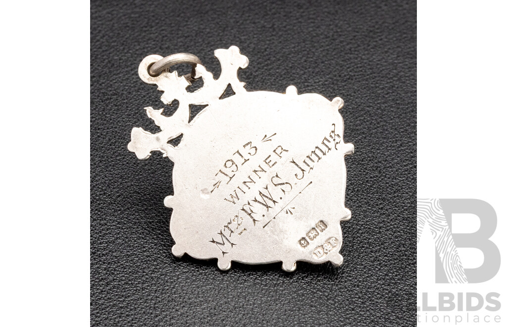 9ct Rose Gold and 925 Sterling Silver Winning Medallion