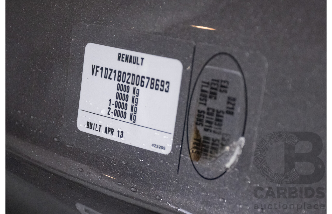 3/2013 Renault Megane RS 265 CUP X95 3d Hatchback Grey 2.0L - Turbo