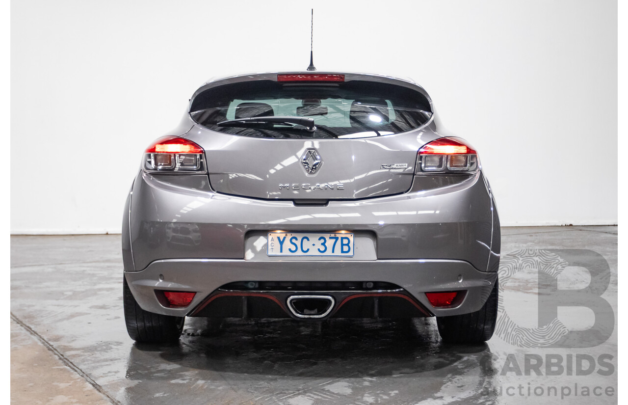 3/2013 Renault Megane RS 265 CUP X95 3d Hatchback Grey 2.0L - Turbo
