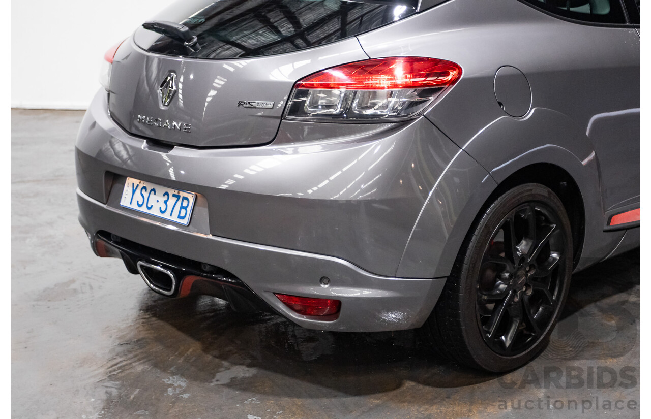 3/2013 Renault Megane RS 265 CUP X95 3d Hatchback Grey 2.0L - Turbo
