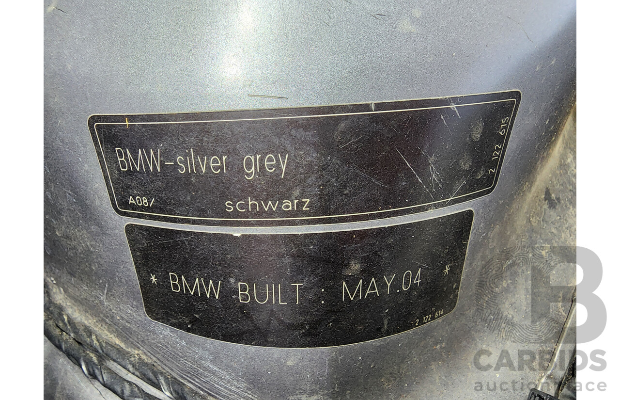 6/2004 Bmw 3 18i E46 4d Sedan Grey 2.0L