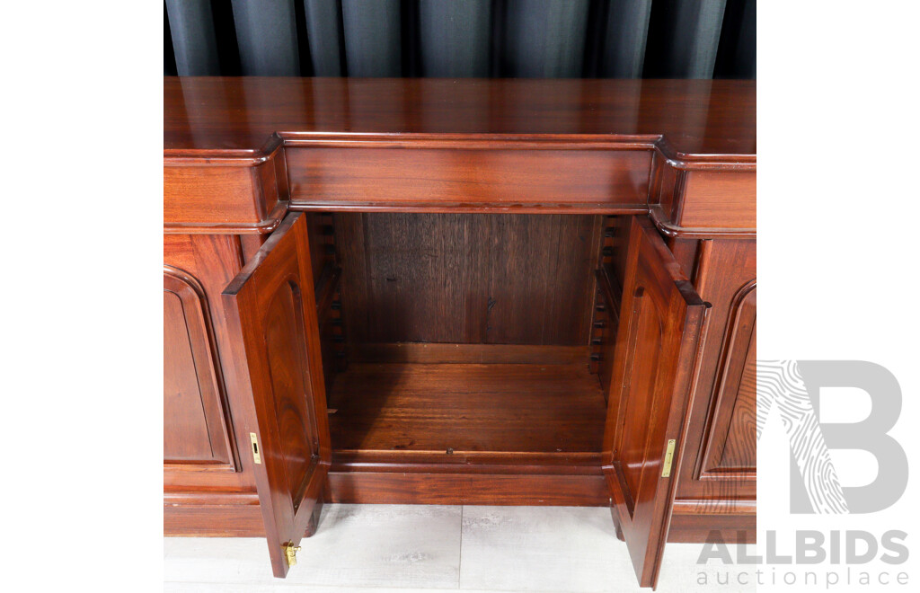Reproduction Mahogany Four Door Sideboard
