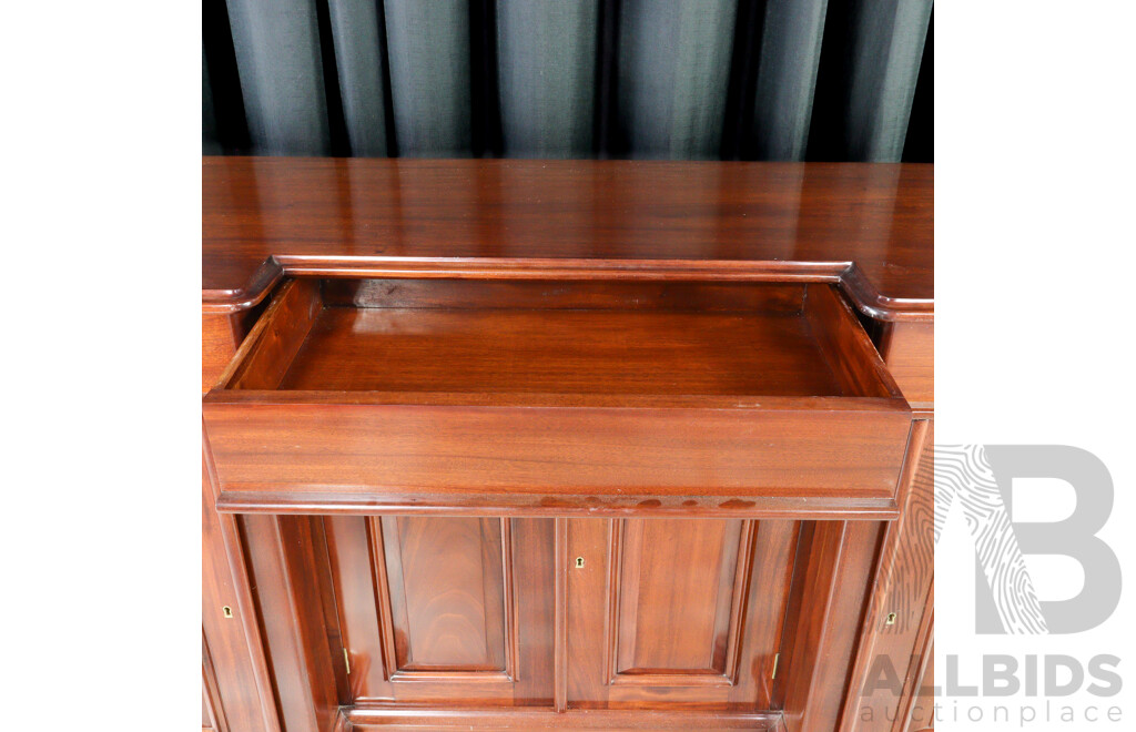Reproduction Mahogany Four Door Sideboard