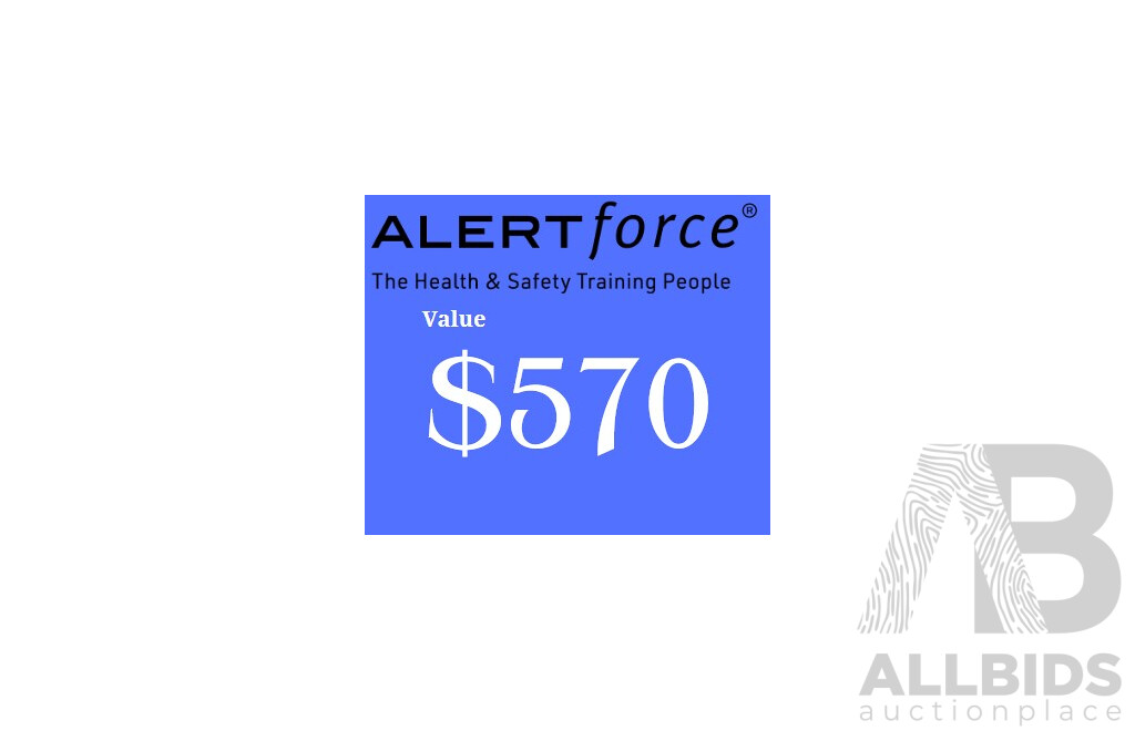 ALERTforce Gift Voucher - Lot 1604639 | ALLBIDS