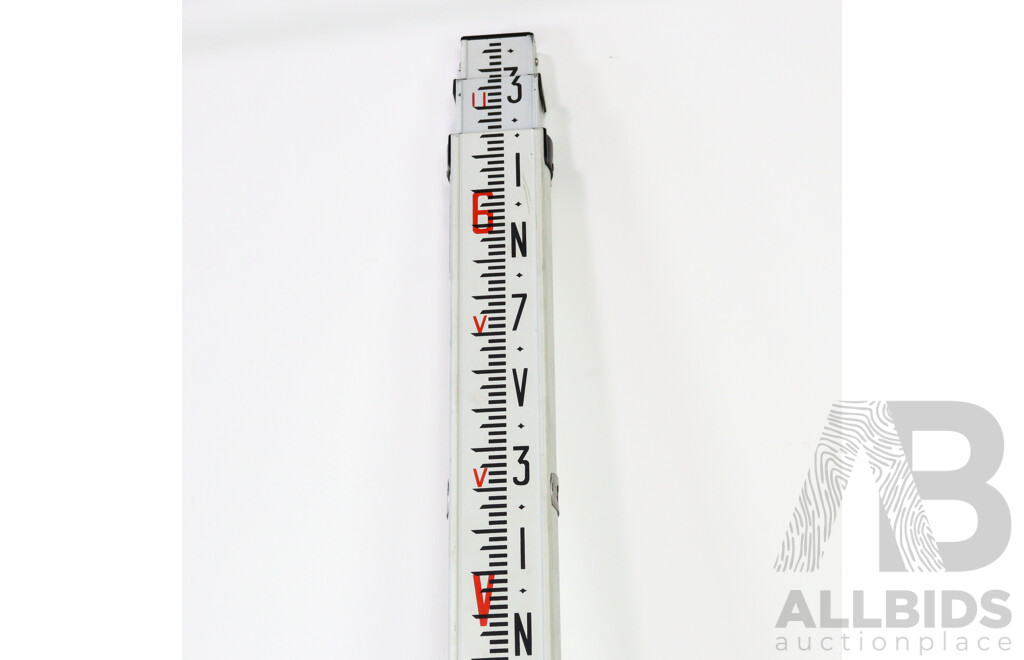 Modern Metal Surveyors Staff in Proctective Sleeve