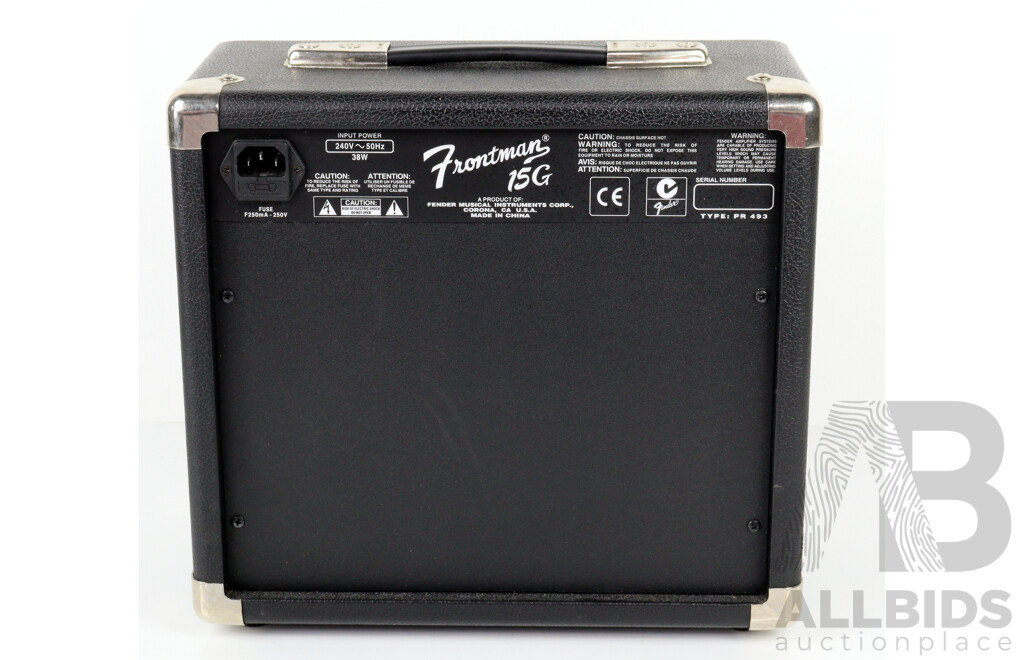 Retro Fender Frontman 15G Amplifier, Type PR493