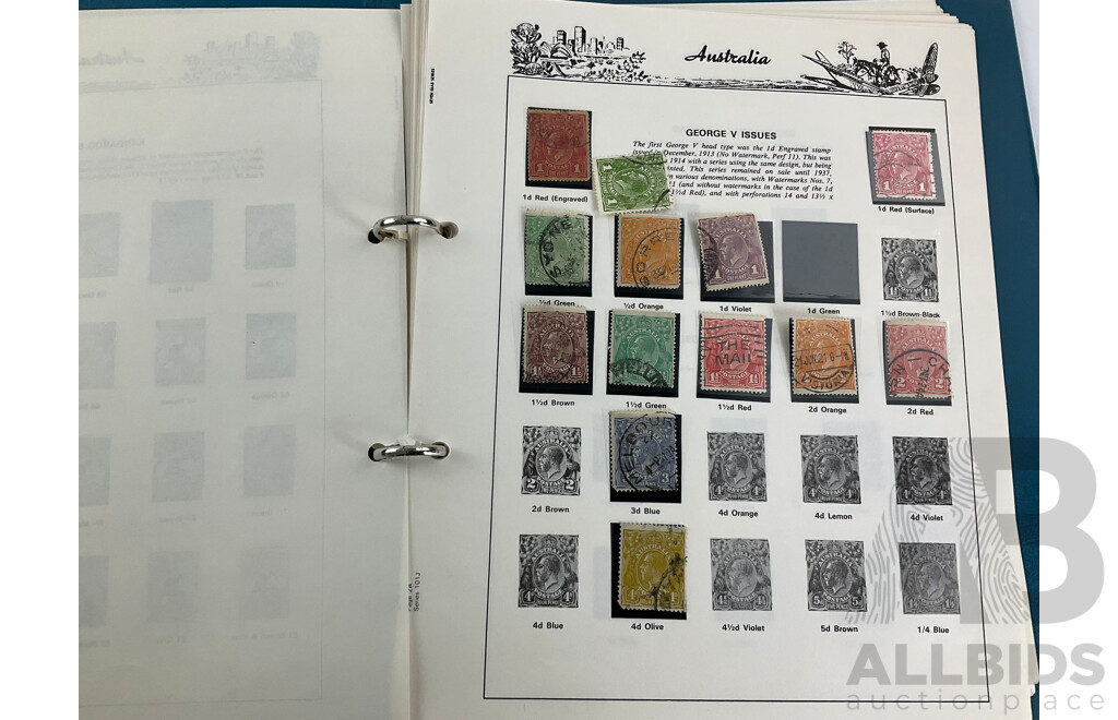 Australian Seven Seas Copied Predecimal Album Spanning 1910'to 1960's