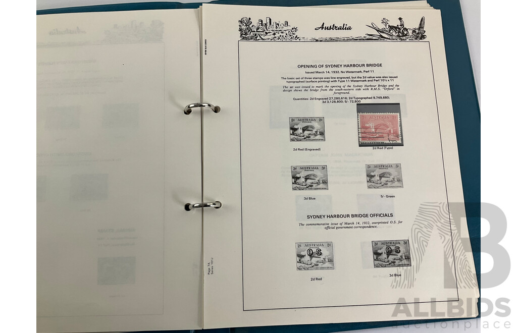 Australian Seven Seas Copied Predecimal Album Spanning 1910'to 1960's