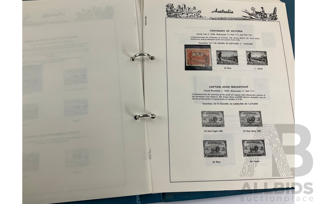 Australian Seven Seas Copied Predecimal Album Spanning 1910'to 1960's