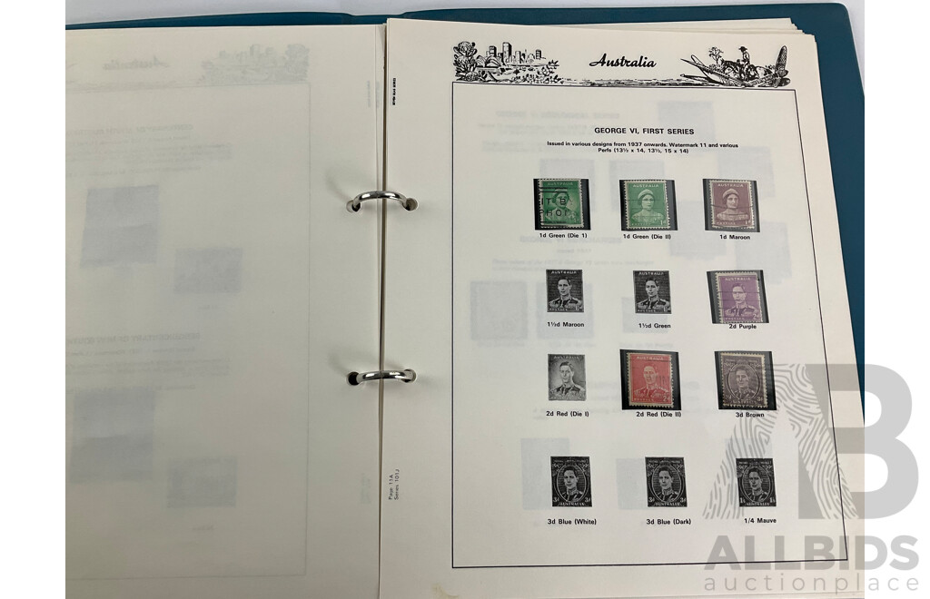 Australian Seven Seas Copied Predecimal Album Spanning 1910'to 1960's