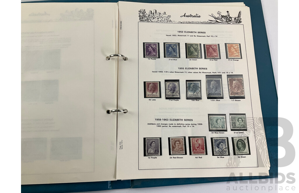 Australian Seven Seas Copied Predecimal Album Spanning 1910'to 1960's