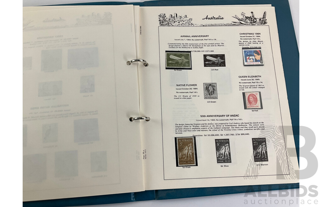 Australian Seven Seas Copied Predecimal Album Spanning 1910'to 1960's